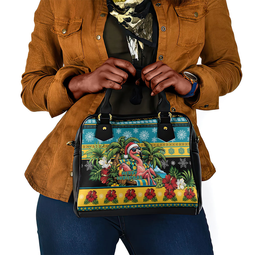 Afro-Bahamian Christmas Shoulder Handbag This Flamingo Needs A Beach Retreat