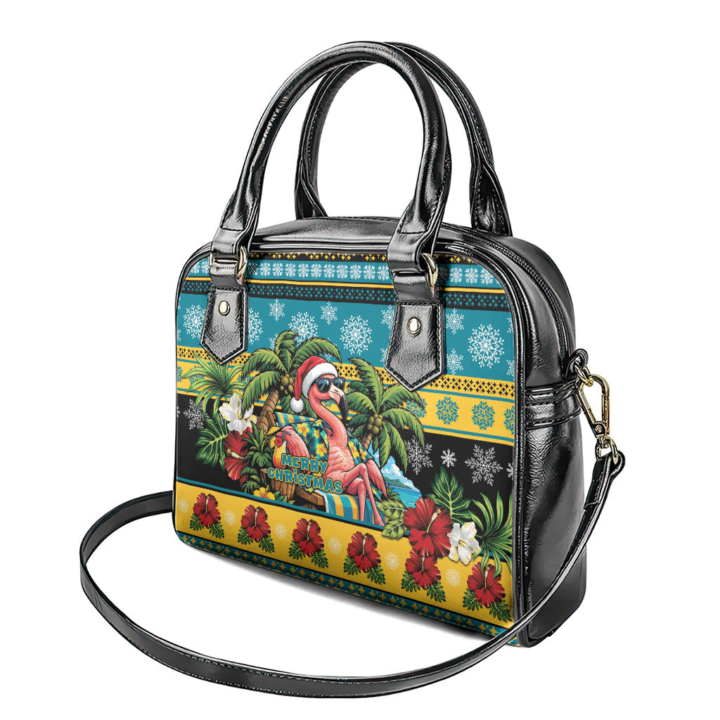 Afro-Bahamian Christmas Shoulder Handbag This Flamingo Needs A Beach Retreat
