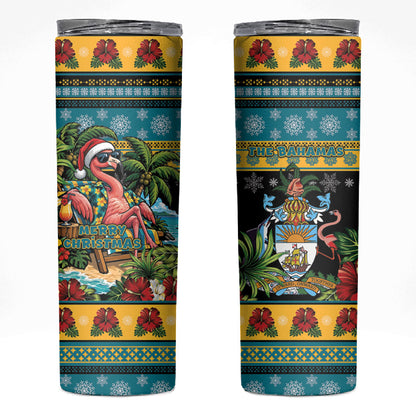 Afro-Bahamian Christmas Skinny Tumbler This Flamingo Needs A Beach Retreat