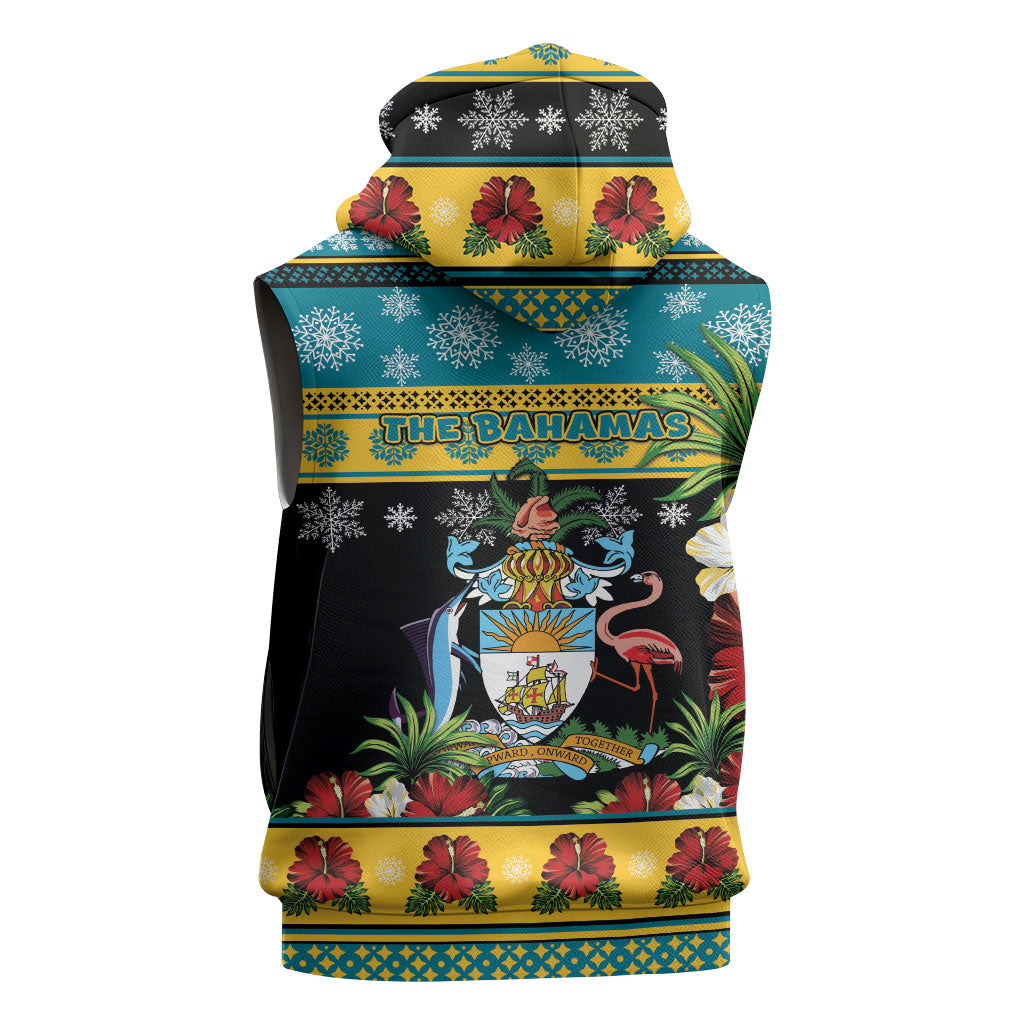 Afro-Bahamian Christmas Sleeveless Hoodie This Flamingo Needs A Beach Retreat