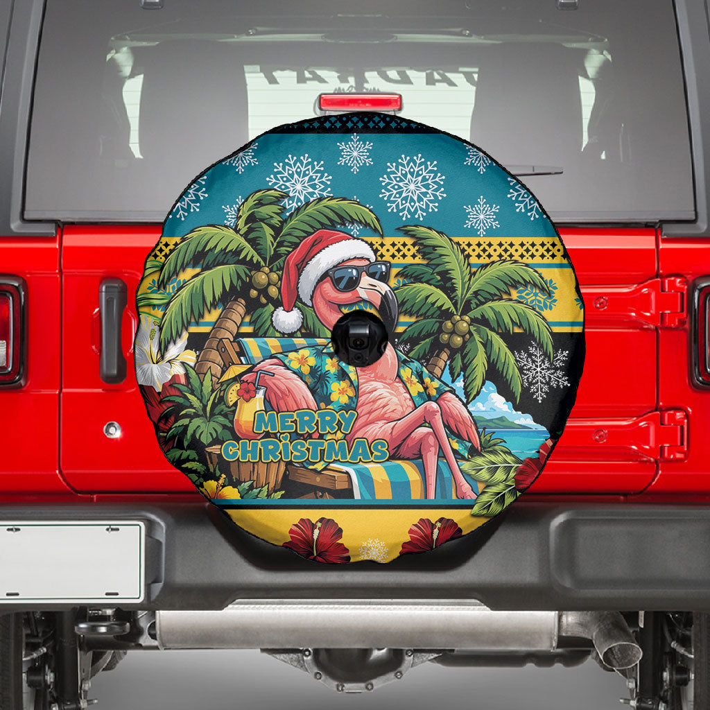 Afro-Bahamian Christmas Spare Tire Cover This Flamingo Needs A Beach Retreat