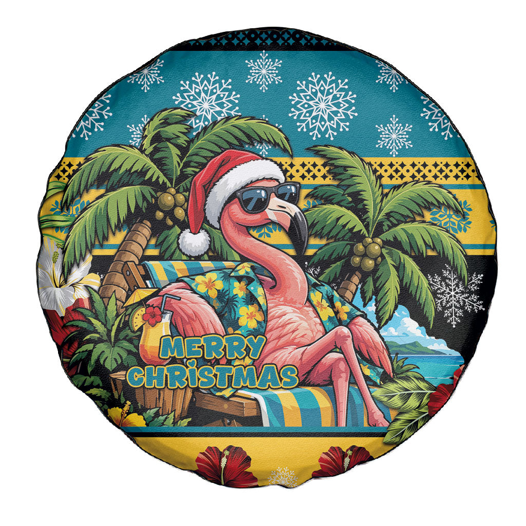 Afro-Bahamian Christmas Spare Tire Cover This Flamingo Needs A Beach Retreat