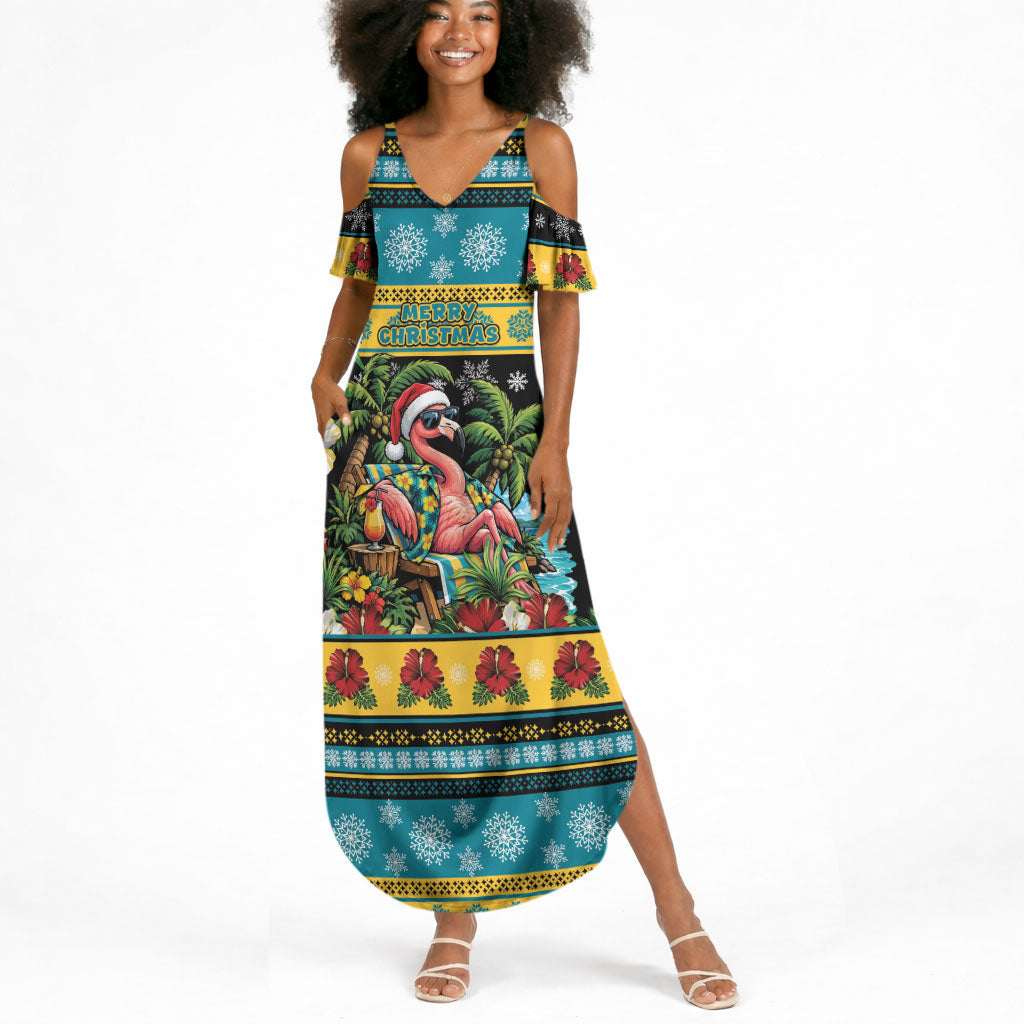Afro-Bahamian Christmas Summer Maxi Dress This Flamingo Needs A Beach Retreat