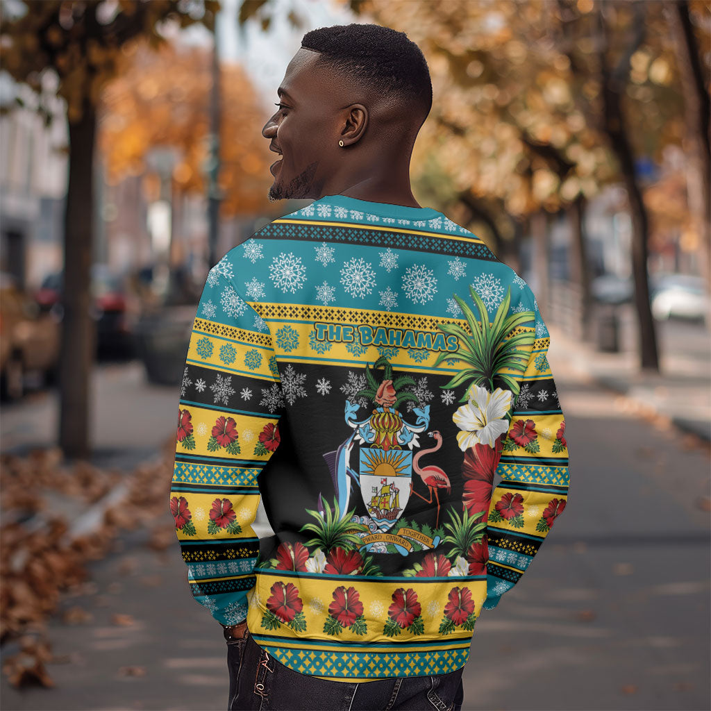 Afro-Bahamian Christmas Sweatshirt This Flamingo Needs A Beach Retreat