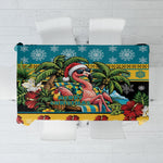 Afro-Bahamian Christmas Tablecloth This Flamingo Needs A Beach Retreat