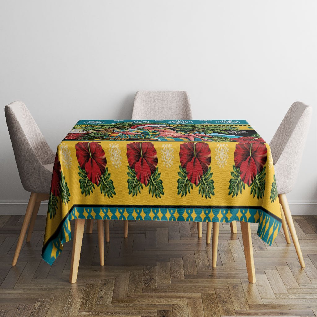 Afro-Bahamian Christmas Tablecloth This Flamingo Needs A Beach Retreat