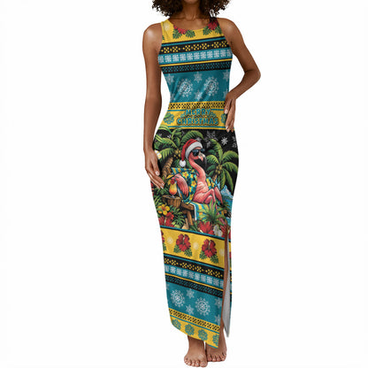 Afro-Bahamian Christmas Tank Maxi Dress This Flamingo Needs A Beach Retreat