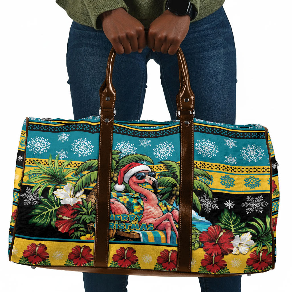 Afro-Bahamian Christmas Travel Bag This Flamingo Needs A Beach Retreat