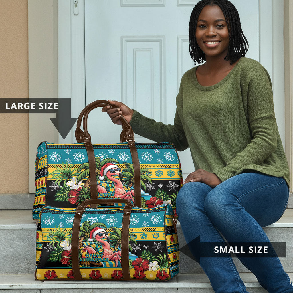 Afro-Bahamian Christmas Travel Bag This Flamingo Needs A Beach Retreat