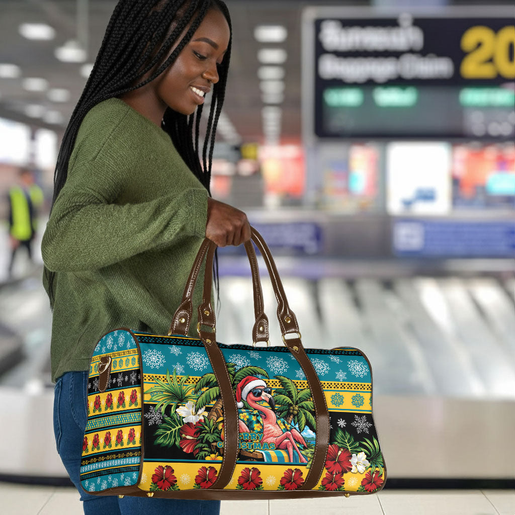 Afro-Bahamian Christmas Travel Bag This Flamingo Needs A Beach Retreat