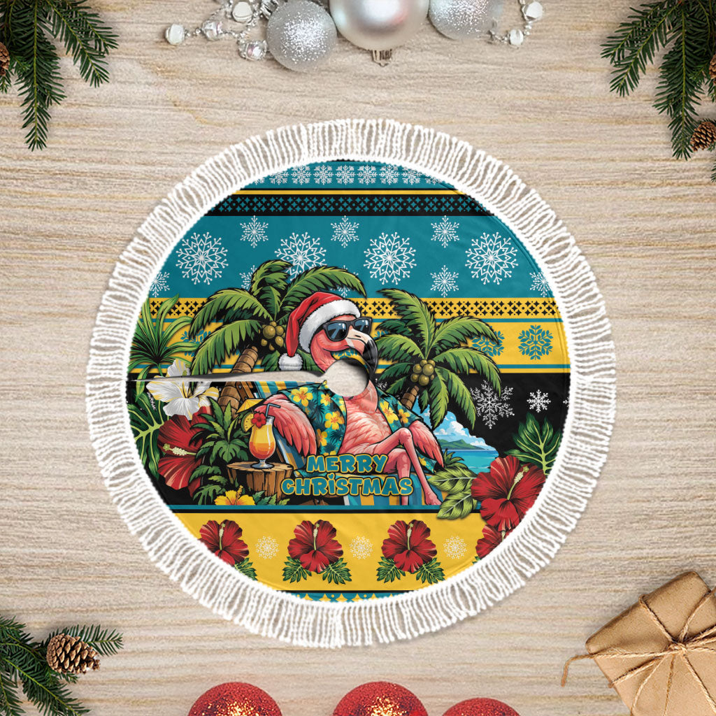 Afro-Bahamian Christmas Tree Skirt This Flamingo Needs A Beach Retreat