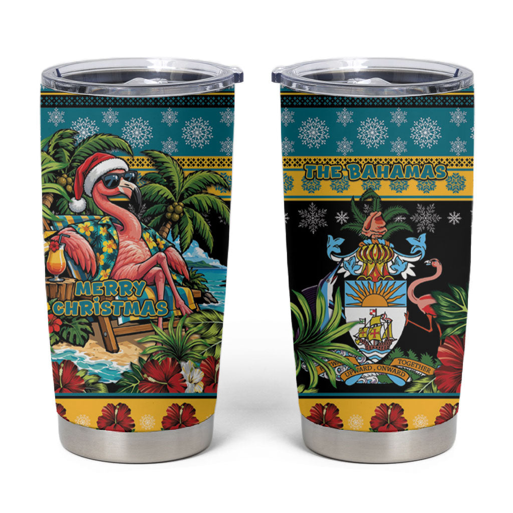 Afro-Bahamian Christmas Tumbler Cup This Flamingo Needs A Beach Retreat