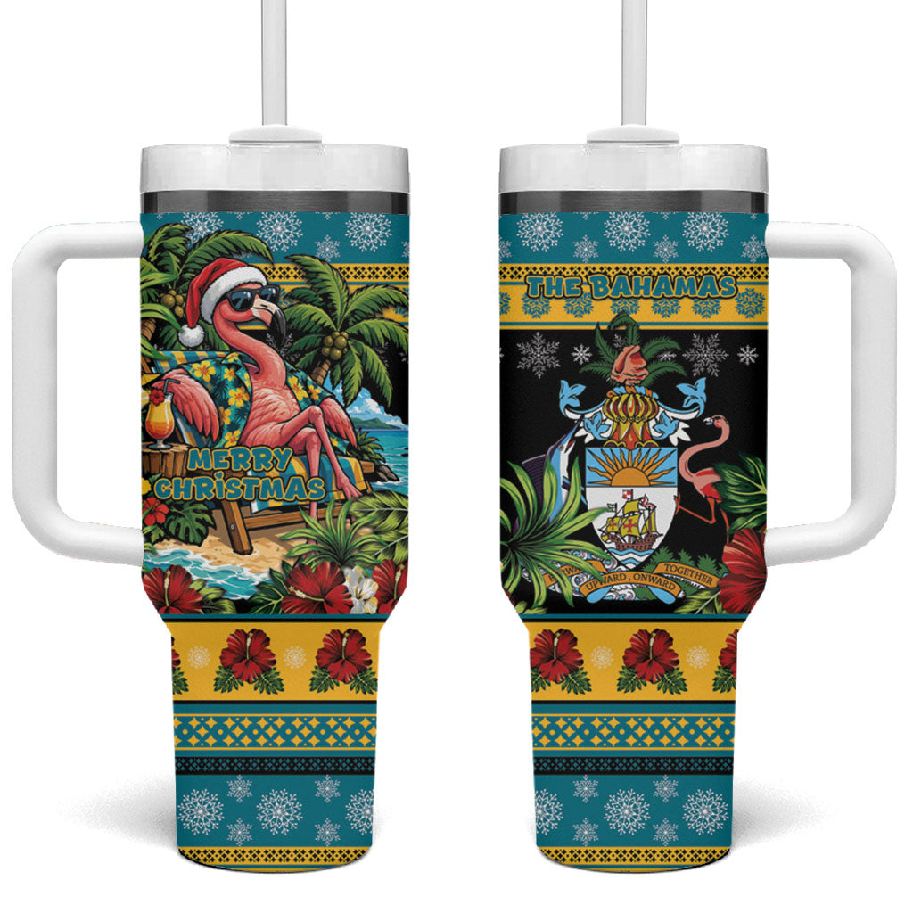 Afro-Bahamian Christmas Tumbler With Handle This Flamingo Needs A Beach Retreat