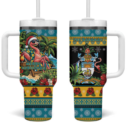 Afro-Bahamian Christmas Tumbler With Handle This Flamingo Needs A Beach Retreat