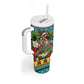 Afro-Bahamian Christmas Tumbler With Handle This Flamingo Needs A Beach Retreat