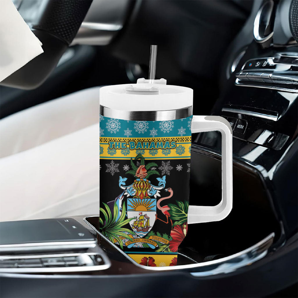 Afro-Bahamian Christmas Tumbler With Handle This Flamingo Needs A Beach Retreat