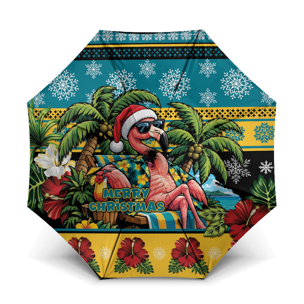 Afro-Bahamian Christmas Umbrella This Flamingo Needs A Beach Retreat