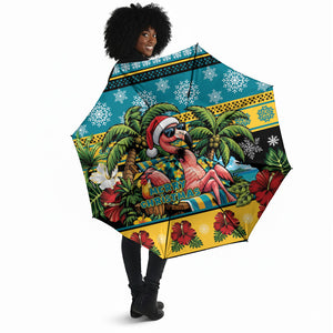 Afro-Bahamian Christmas Umbrella This Flamingo Needs A Beach Retreat