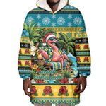 Afro-Bahamian Christmas Wearable Blanket Hoodie This Flamingo Needs A Beach Retreat