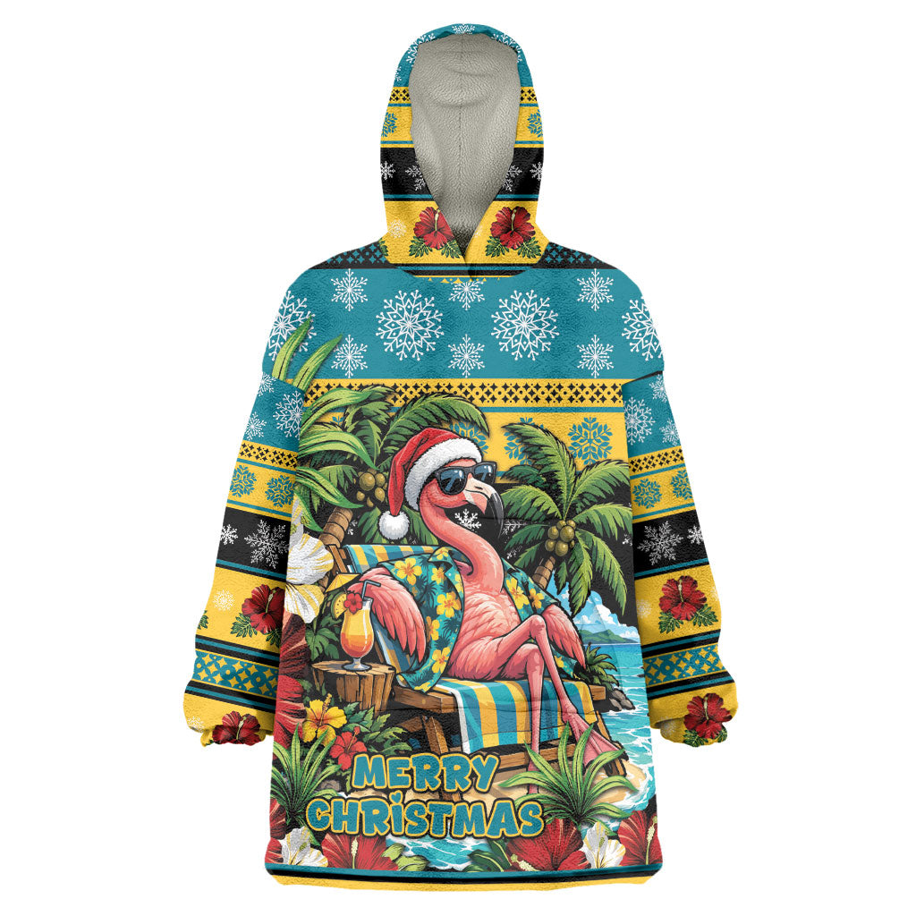 Afro-Bahamian Christmas Wearable Blanket Hoodie This Flamingo Needs A Beach Retreat