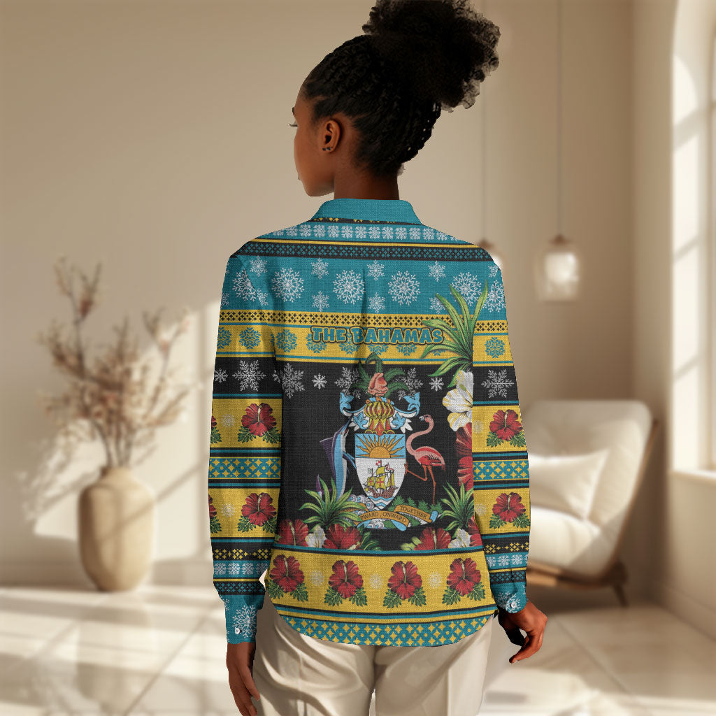 Afro-Bahamian Christmas Women Casual Shirt This Flamingo Needs A Beach Retreat