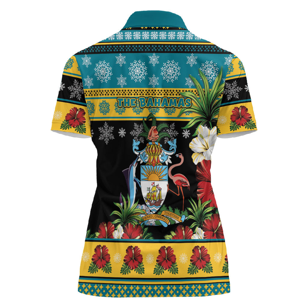 Afro-Bahamian Christmas Women Polo Shirt This Flamingo Needs A Beach Retreat