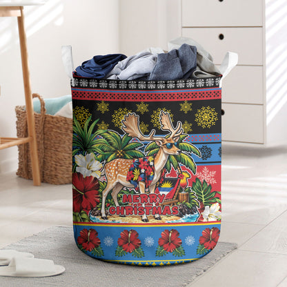 Afro-Antiguan and Barbudan Christmas Laundry Basket This Fallow Deer Needs A Beach Retreat