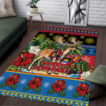 Afro-Antiguan and Barbudan Christmas Area Rug This Fallow Deer Needs A Beach Retreat