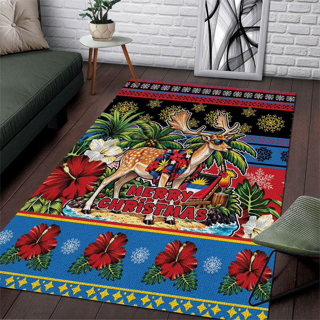 Afro-Antiguan and Barbudan Christmas Area Rug This Fallow Deer Needs A Beach Retreat