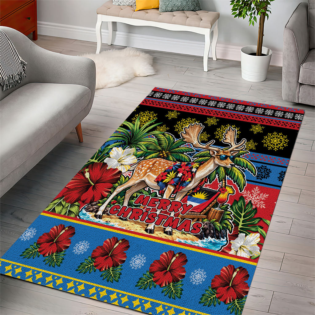 Afro-Antiguan and Barbudan Christmas Area Rug This Fallow Deer Needs A Beach Retreat