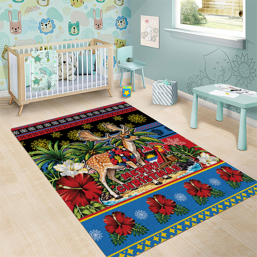 Afro-Antiguan and Barbudan Christmas Area Rug This Fallow Deer Needs A Beach Retreat
