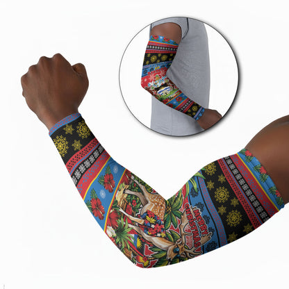 Afro-Antiguan and Barbudan Christmas Arm Sleeves This Fallow Deer Needs A Beach Retreat