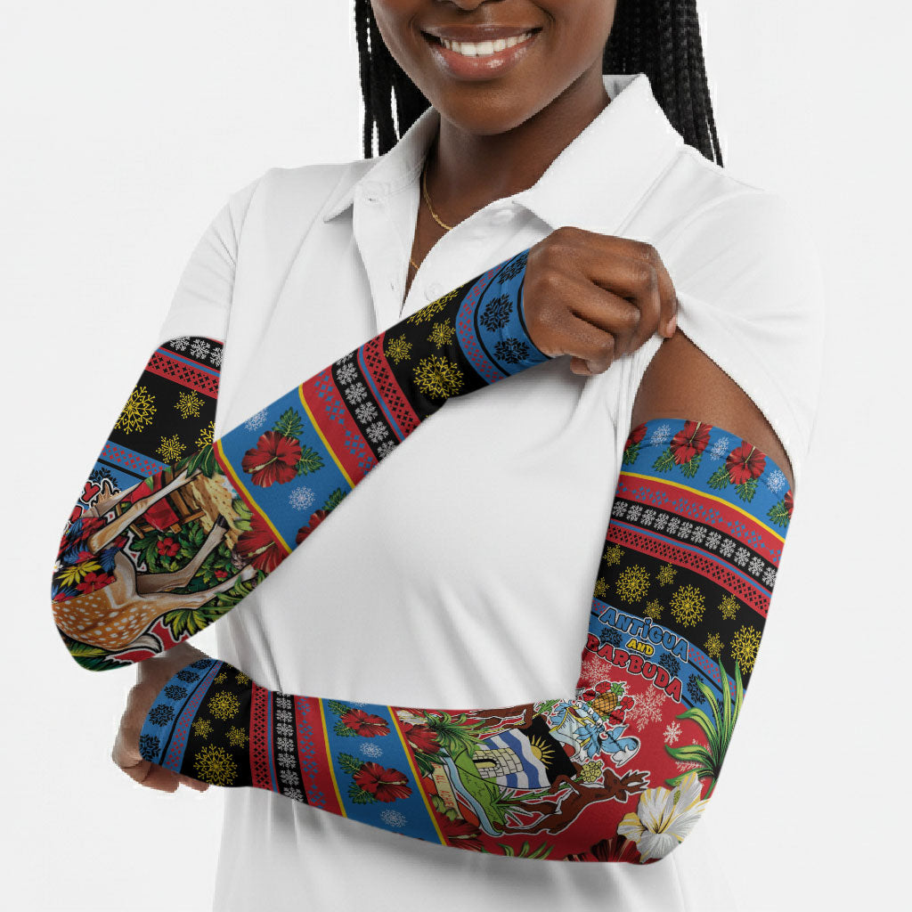 Afro-Antiguan and Barbudan Christmas Arm Sleeves This Fallow Deer Needs A Beach Retreat