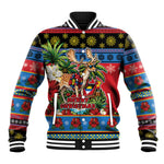 Afro-Antiguan and Barbudan Christmas Baseball Jacket This Fallow Deer Needs A Beach Retreat
