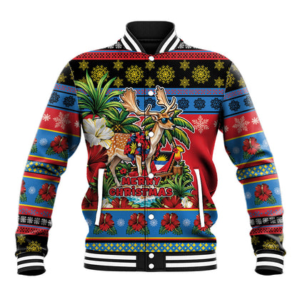 Afro-Antiguan and Barbudan Christmas Baseball Jacket This Fallow Deer Needs A Beach Retreat