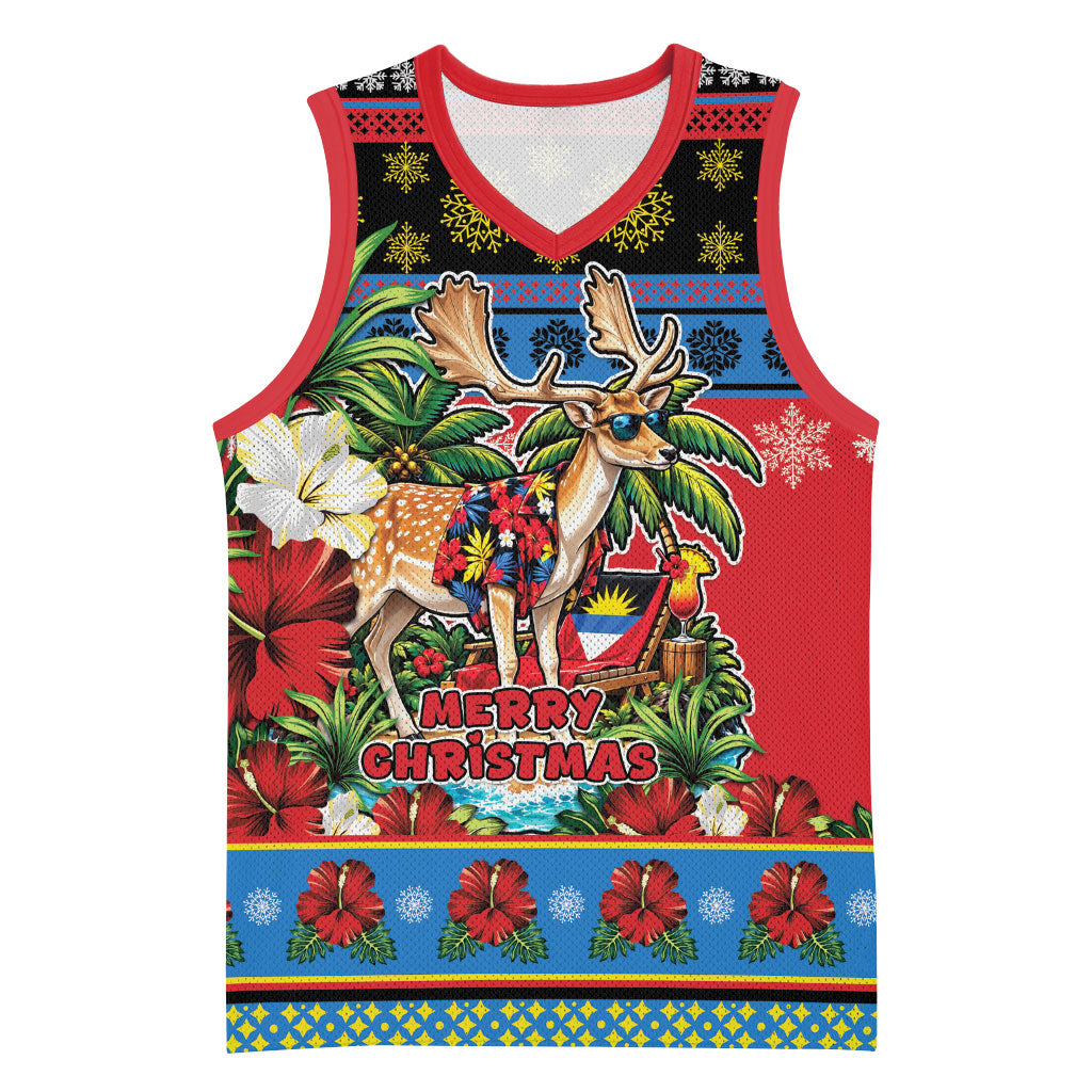 Afro-Antiguan and Barbudan Christmas Basketball Jersey This Fallow Deer Needs A Beach Retreat