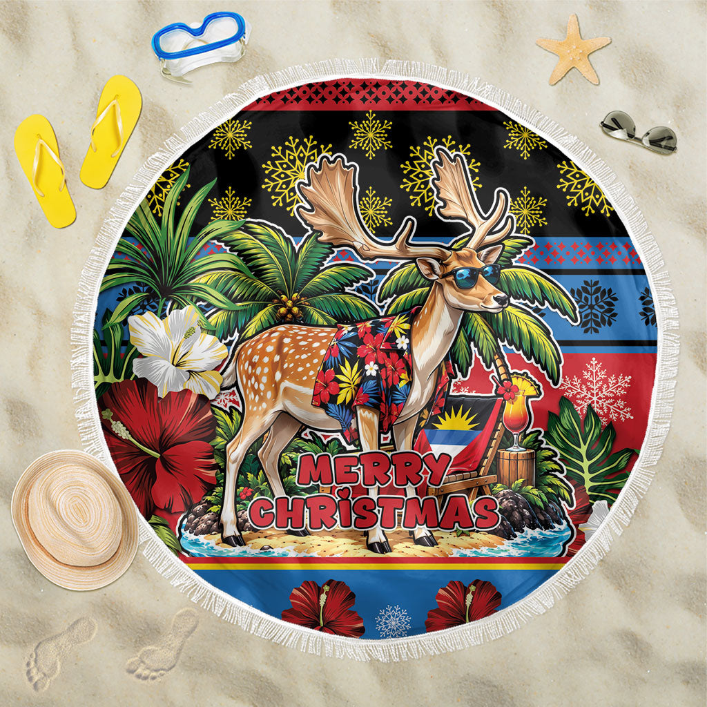 Afro-Antiguan and Barbudan Christmas Beach Blanket This Fallow Deer Needs A Beach Retreat