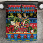 Afro-Antiguan and Barbudan Christmas Bedding Set This Fallow Deer Needs A Beach Retreat