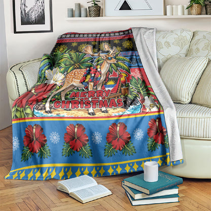 Afro-Antiguan and Barbudan Christmas Blanket This Fallow Deer Needs A Beach Retreat