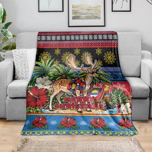 Afro-Antiguan and Barbudan Christmas Blanket This Fallow Deer Needs A Beach Retreat