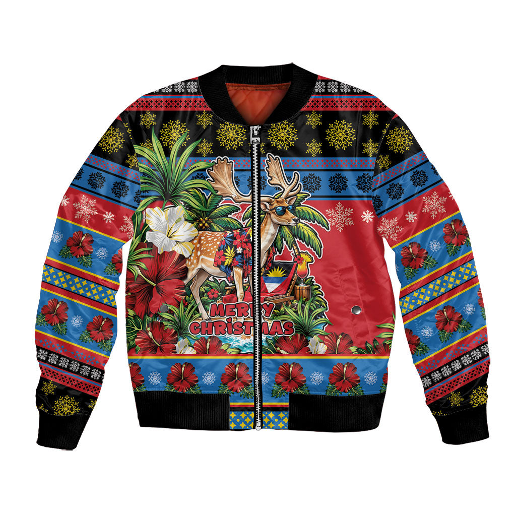 Afro-Antiguan and Barbudan Christmas Bomber Jacket This Fallow Deer Needs A Beach Retreat