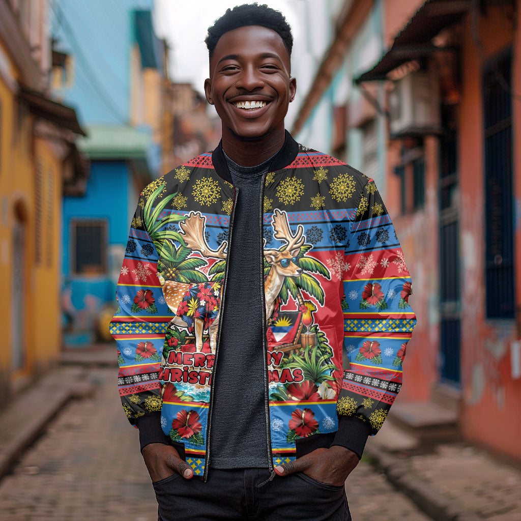 Afro-Antiguan and Barbudan Christmas Bomber Jacket This Fallow Deer Needs A Beach Retreat
