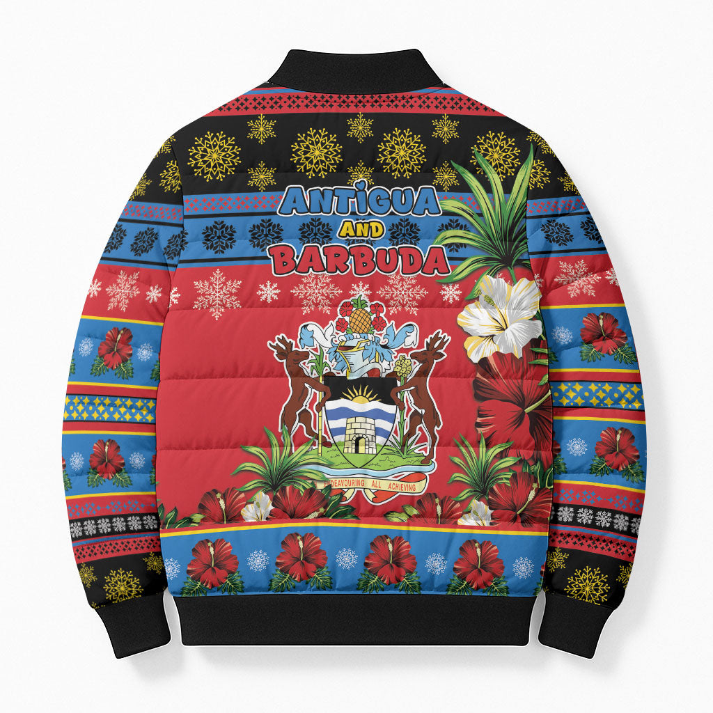 Afro-Antiguan and Barbudan Christmas Bomber Puffer Jacket This Fallow Deer Needs A Beach Retreat