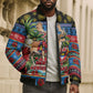 Afro-Antiguan and Barbudan Christmas Bomber Puffer Jacket This Fallow Deer Needs A Beach Retreat