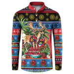 Afro-Antiguan and Barbudan Christmas Button Sweatshirt This Fallow Deer Needs A Beach Retreat