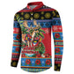 Afro-Antiguan and Barbudan Christmas Button Sweatshirt This Fallow Deer Needs A Beach Retreat