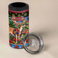 Afro-Antiguan and Barbudan Christmas 4 in 1 Can Cooler Tumbler This Fallow Deer Needs A Beach Retreat