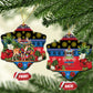 Afro-Antiguan and Barbudan Christmas Ceramic Ornament This Fallow Deer Needs A Beach Retreat