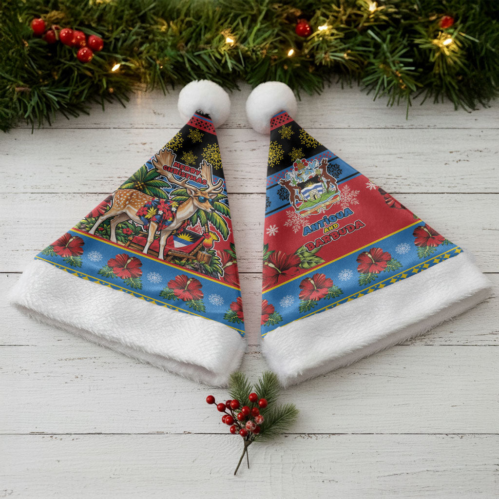 Afro-Antiguan and Barbudan Christmas Santa Hat This Fallow Deer Needs A Beach Retreat