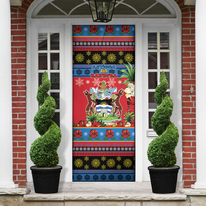 Afro-Antiguan and Barbudan Christmas Door Cover This Fallow Deer Needs A Beach Retreat